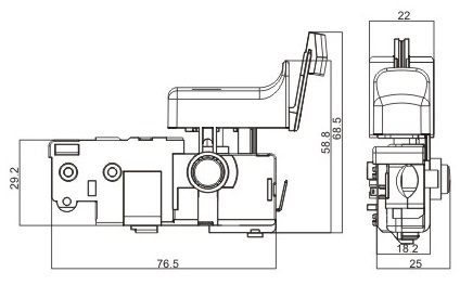 ВКЛ/ВЫКЛ BOSCH GBH 2-26 2-28 DFR DRE DFV