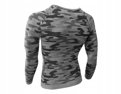 МУЖСКАЯ термоактивная спортивная ФУТБОЛКА CAMO с длинным рукавом Sesto Senso *XL