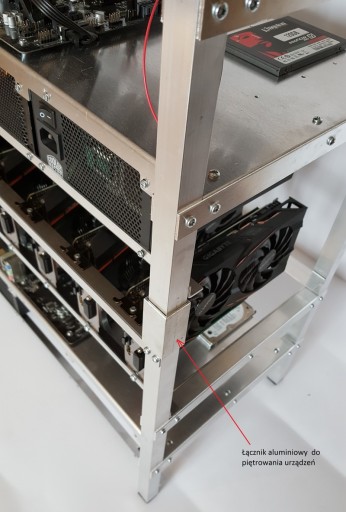 КОРПУС Рама для майнинга криптовалюты 6GPU 3PSU ME6B