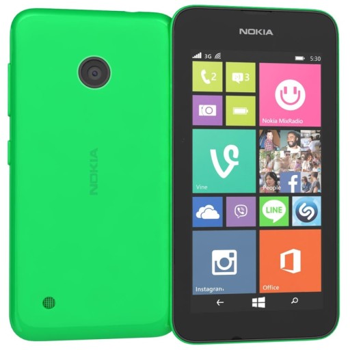NOKIA LUMIA 530 KOMPLET bez simlocka kolor ZIELONY
