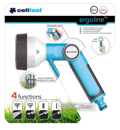 CELLFAST ERGO Спринклерный пистолет, 4 функции 53-340
