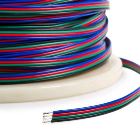 RGB кабель для светодиодных лент 4-WIRE 4х0,45ММ 1м