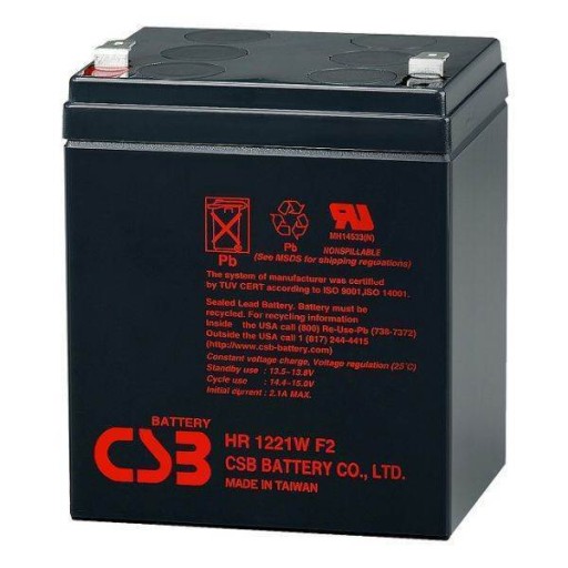 УДАРЯТЬ! Гелевый аккумулятор CSB HR1221W 12V 5.3Ah Jasło