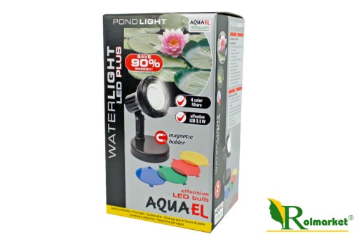 AQUAEL WATERLIGHT LED PLUS ПОДВОДНАЯ СВЕТОДИОДНАЯ ЛАМПА 3,5Вт для пруда