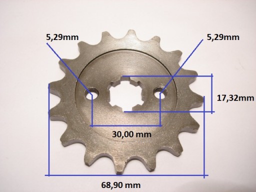 ПЕРЕДНЯЯ ЗВЕЗДОЧКА 16 ЗУБ 428 ROMET OGAR 900 ZETKA 50