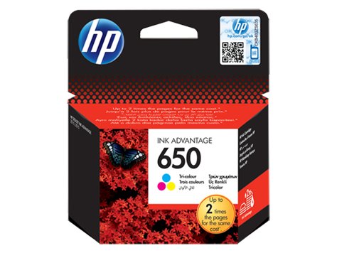 ОРИГИНАЛ ЧЕРНИЛА HP 650 CZ102AE ЦВЕТНОЙ DESKJET 2515 3515