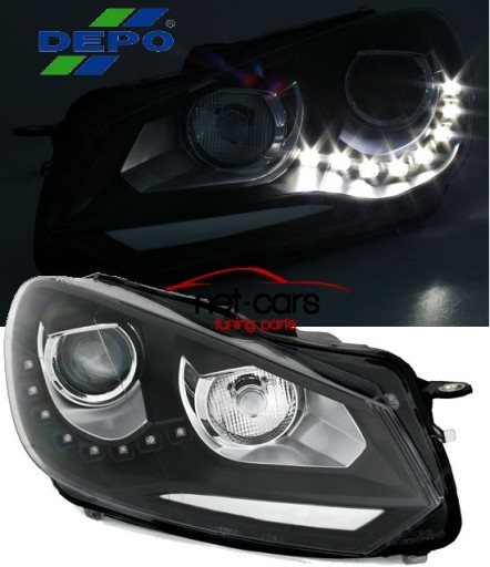 ЛАМПЫ ФАР VW GOLF 6 DAYLINE LED DRL 5K0 H7