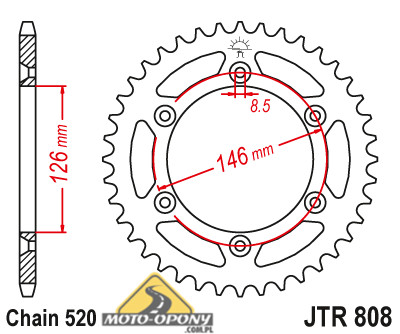 Комплект привода Suzuki RM-Z 250 07-09 S. Усиленный