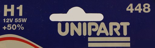 НАБОР АВТОМОБИЛЬНЫХ ЛАМП UNIPART H1+50% 12В