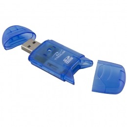 КАРТРИДЕР TITANUM USB 2.0 MMC/SD/SDHC СИНИЙ