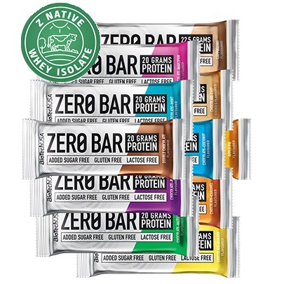 BIOTECH USA ZERO BAR 50g PYSZNY BATON BIAŁKOWY CAPPUCINO