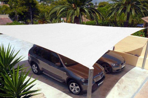 SUN SAIL GARDEN SHADE БЕЛАЯ ЭКОНОМИЧНАЯ КРЫША 5x4,2 м