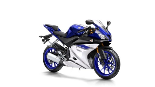 Yamaha YZF R125 2015 синие НАКЛЕЙКИ ИЗ ШПОНА