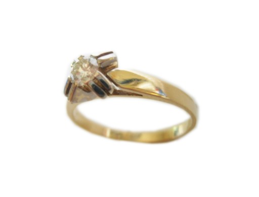 WSPANIAŁY Pierścionek z BRYLANTEM 0.40 ct !!