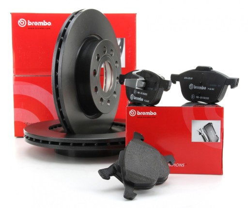 Диски BREMBO, колодки ПЕРЕДНИЕ VW PASSAT B8 312мм