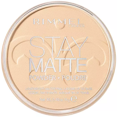 Rimmel матовая прессованная пудра Stay Matte 001 прозрачная