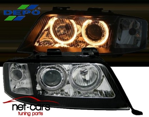 LAMPY REFLEKTORY AUDI A6 C5 01-04 XENON ANGEL EYES