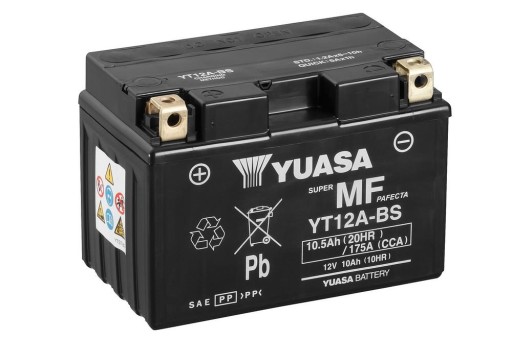 YUASA YT12A-BS МОТОЦИКЛОВЫЙ АККУМУЛЯТОР 12В 10Ач