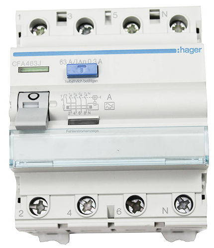 ВЫКЛЮЧАТЕЛЬ остаточного тока HAGER 4P 40A CDC440J