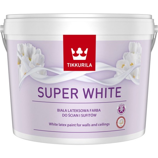 Краска латексная Tikkurila Super White Белая 10л