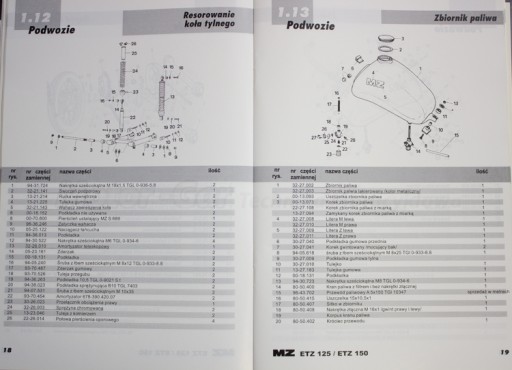 Каталог запчастей инструкция MZ ETZ 125 150 СХЕМА