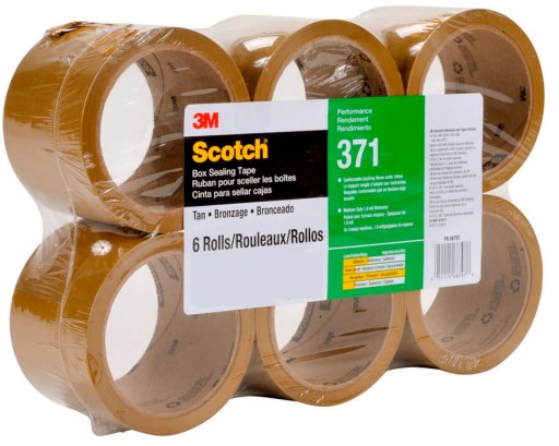 36x Taśma 3M klejąca Scotch Brązowa Szara pakowa