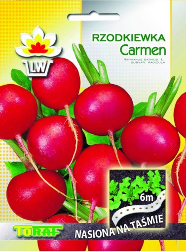 Семена редиса Кармен на ленте ПНОС 6м.
