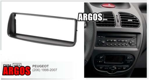 РАМКА РАДИО ДЛЯ PEUGEOT 206 RADIO plus разъем ISO