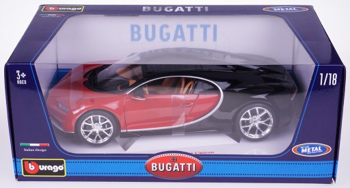 BUGATTI CHIRON МЕТАЛЛ МОДЕЛЬ BBURAGO 1:18 КРАСНЫЙ