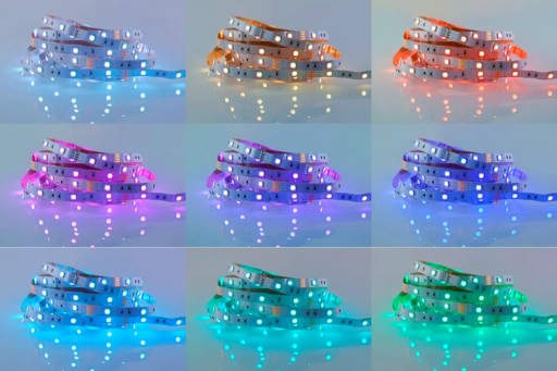 KIT SMD RGB 5050 Светодиодная лента, пульт, 1м