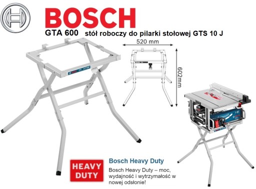 РАБОЧИЙ СТОЛ BOSCH GTA 600 Professional для GTS 10J