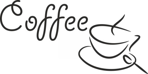 Wodoodporna naklejka ścienna do kuchni na lodówkę Coffee KAWA 100 cm