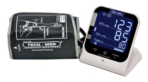 TECH-MED СОВРЕМЕННЫЙ ИЗМЕРИТЕЛЬ АРТЕРИАЛЬНОГО ДАВЛЕНИЯ С СЕНСОРНОЙ ПАНЕЛЬЮ