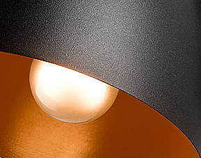 2 LAMPA WISZĄCA LIVIA LOFT METALOWA CZARNA ORANGE