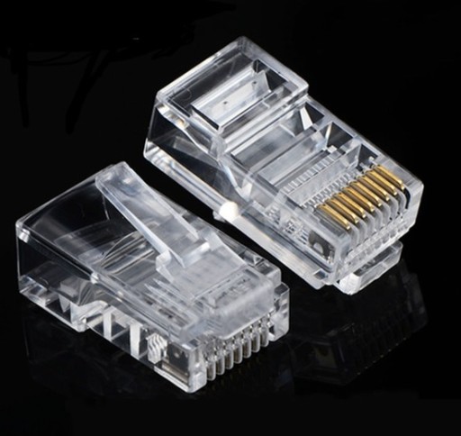 Вилки 8P8C, разъемы RJ45 UTP 5e, провод, 100 шт.