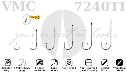 SURFCASTING ŁOWIENIE Z PLAŻY 10 x VMC 7240 TI Nr 6 SPINNING