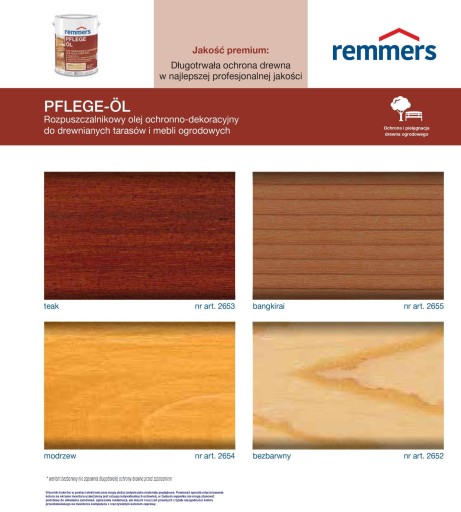 PFLEGE-OL REMMERS TERRACE OIL 5л ЦВЕТА 24ч