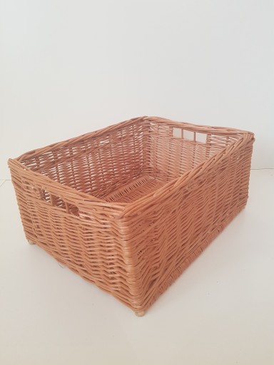 ПЛЕТЕНАЯ КОРЗИНА ПОЛКА 40x30