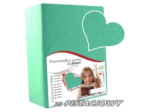 PRZEŚCIERADŁO ODCIEŃ PISTACJOWY 160/200 POLSKIE