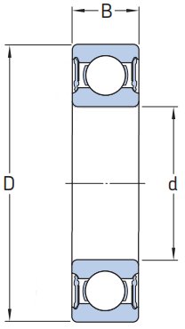 6202 2RSR FAG Łożysko kulkowe 15x35x11