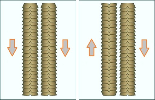 NANORINGI WŁOSY NATURALNE NANO RINGI PASEMKA 40 CM bardzo ciemny brąz 1B