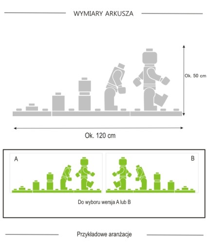 Наклейка LEGO человечки LEGO Evolution XL