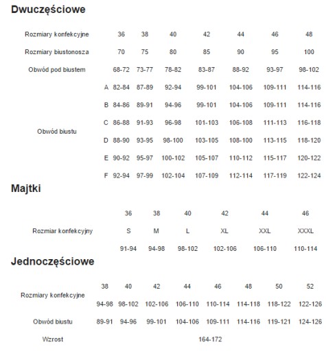 Feba strój kąpielowy jednoczęściowy rozmiar 40E