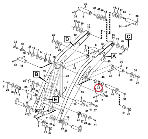 Сайлентблок переднего рычага VOLVO BL71 11883857