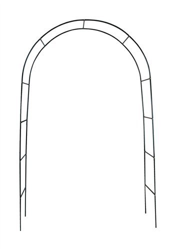 Садовая пергола арочная, металлическая лестница на цветке