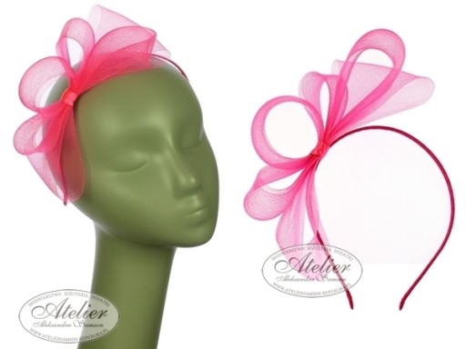 FASCINATOR, ОКНО ДЛЯ ВОЛОС, розовая повязка на голову