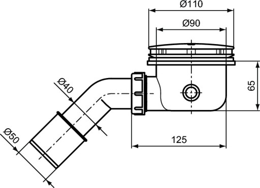 Сифон для душа Ideal Standard Ø90 мм J3417AA