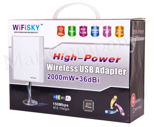 Активная Антенна для ИНТЕРНЕТА 10км WI-FI SKY 5м USB