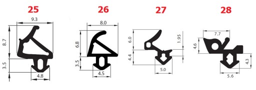 ALUPLAST S-1172 Уплотнитель оконный