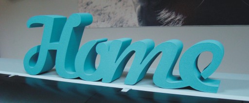 HOME надпись буквы связаны 3D украшение